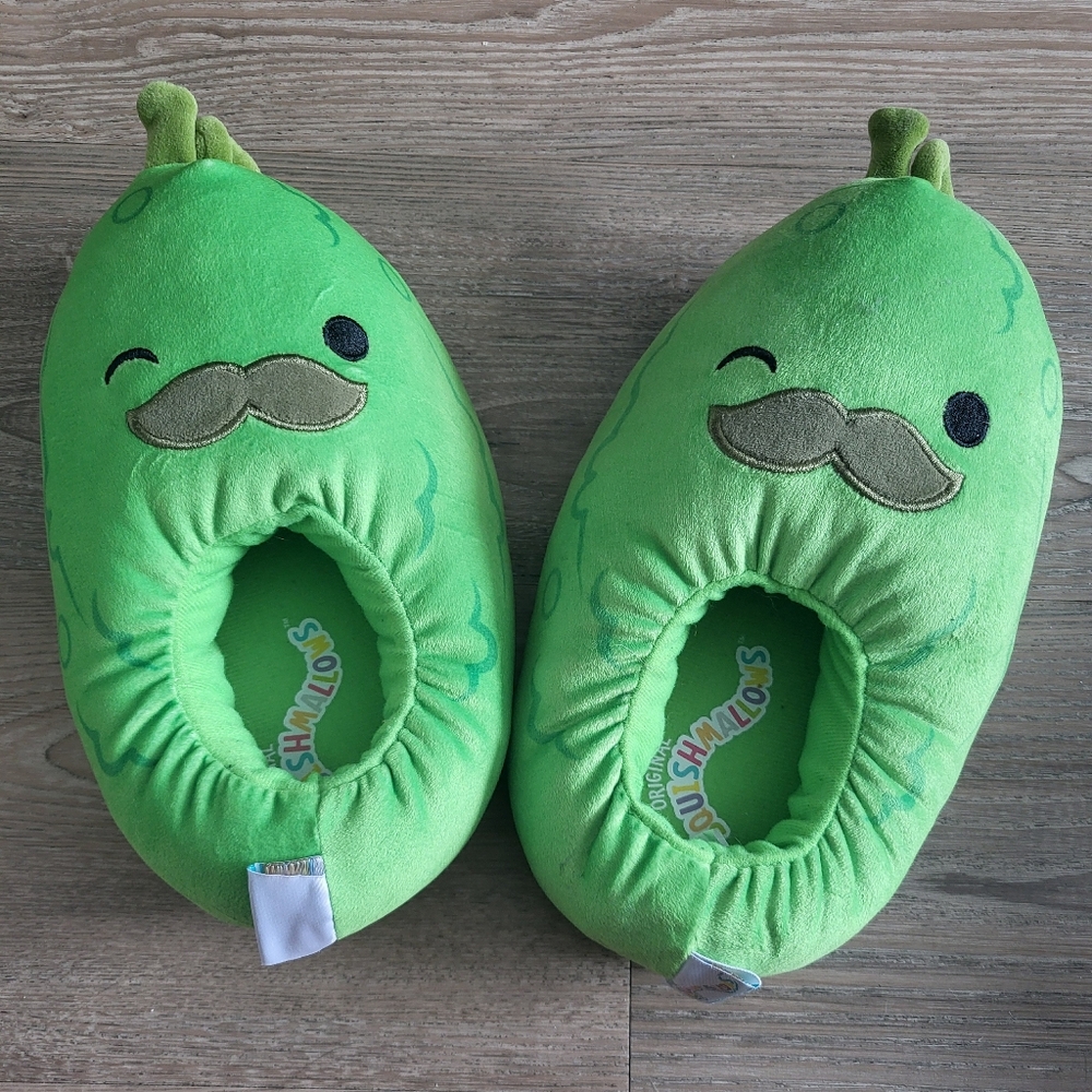 Squishmallows Charles The Pickle Slippers